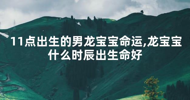 11点出生的男龙宝宝命运,龙宝宝什么时辰出生命好