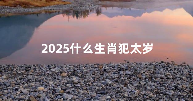 2025什么生肖犯太岁