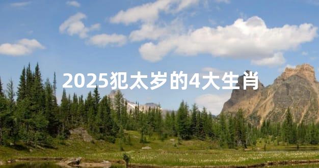 2025犯太岁的4大生肖