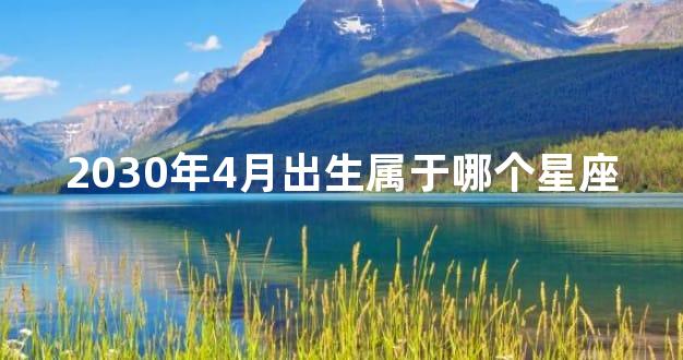 2030年4月出生属于哪个星座