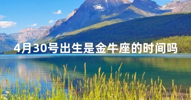 4月30号出生是金牛座的时间吗