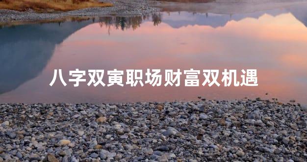 八字双寅职场财富双机遇
