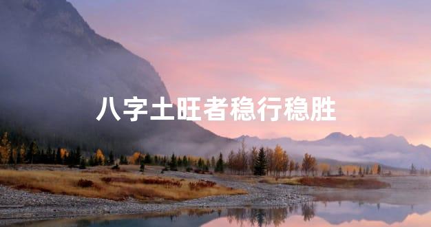 八字土旺者稳行稳胜