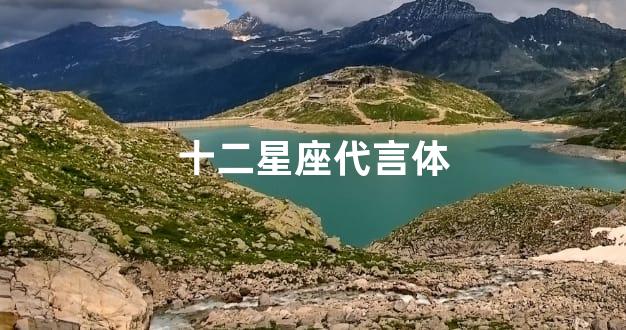 十二星座代言体