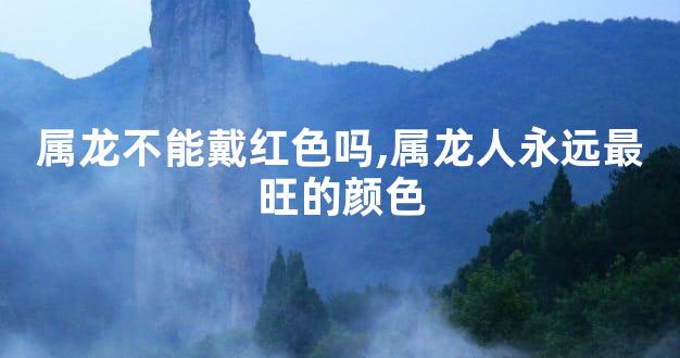 属龙不能戴红色吗,属龙人永远最旺的颜色