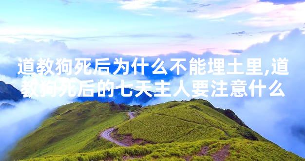道教狗死后为什么不能埋土里,道教狗死后的七天主人要注意什么