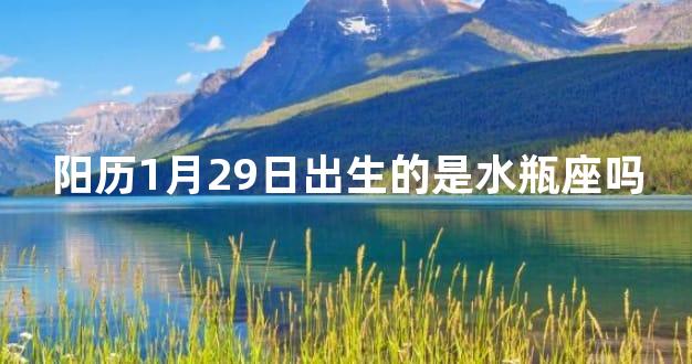 阳历1月29日出生的是水瓶座吗